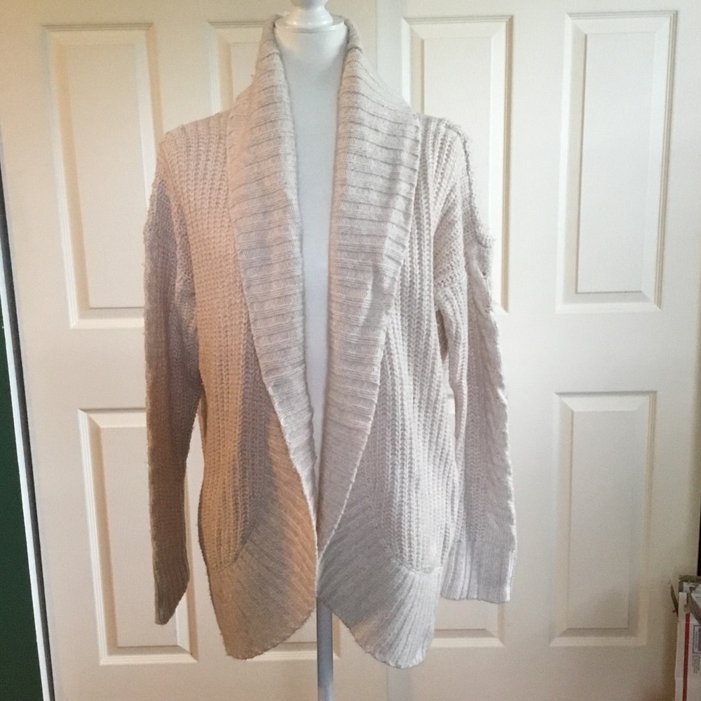 Mossimo Supply Co. Cream Cardigan Sweater